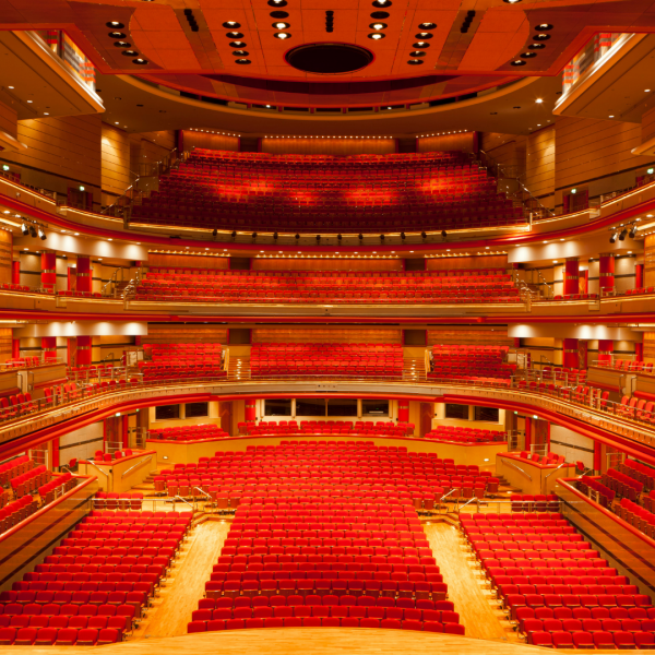 Wide view of seating within Arena Birmingham.
