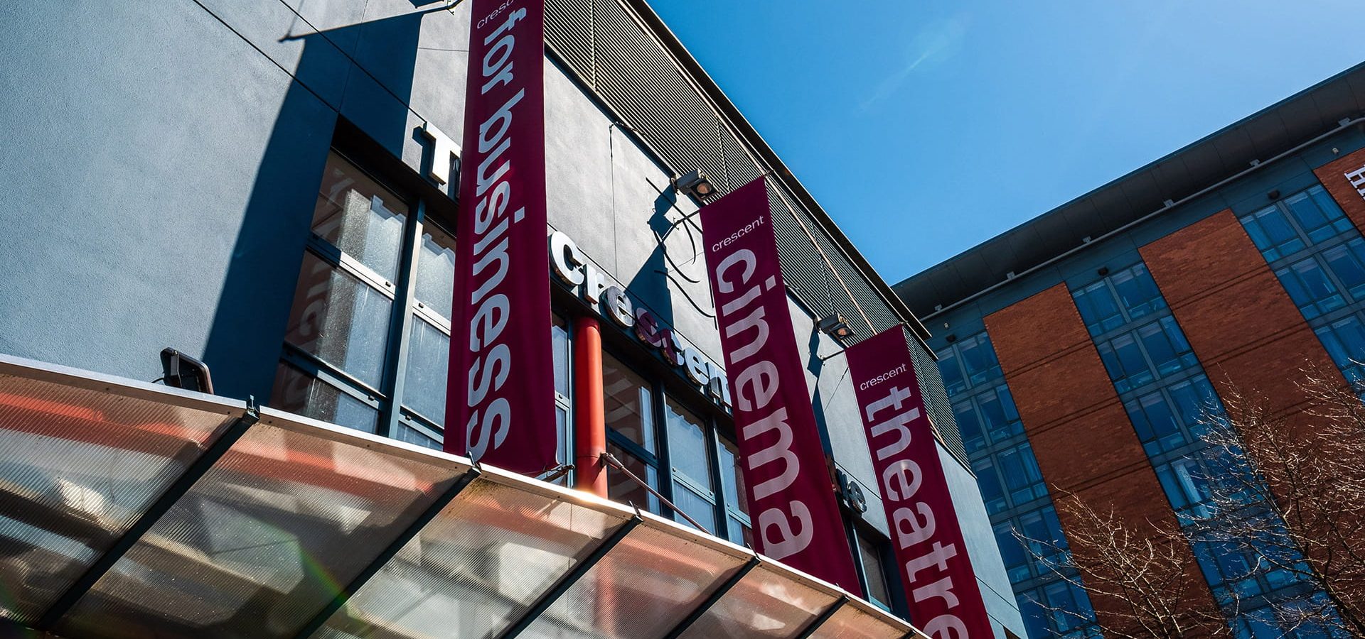 Exterior shot of the Crescent Theatre in Birmingham.